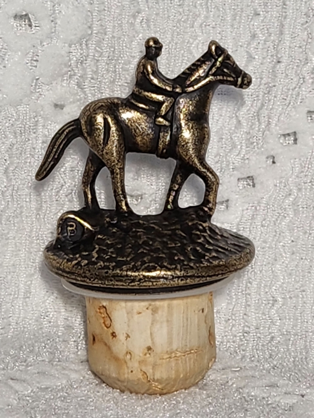 Bottle Stopper Blantons Bourbon - Letter B, Horse And Jockey Collectible